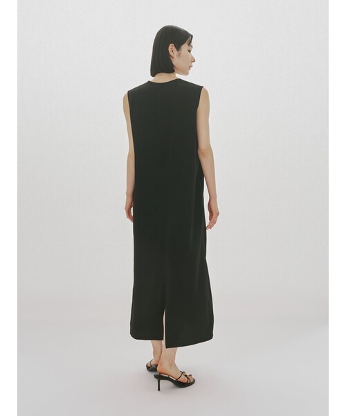 MIDIUMISOLID（ミディウミソリッド）の「MIDIUMISOLID for Ladies 2WAYスキッパーワンピース（ワンピース・レディース・チャコールグレー/ブラック・FREE）」の9枚目の写真