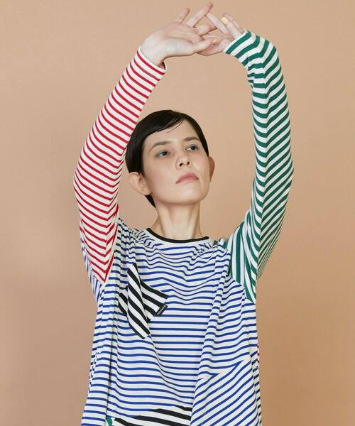 FRAPBOIS(フラボア)の「クワトロボーダー ワンピース(ワンピース・レディース・ブラック/マルチ・1)」の18枚目の写真