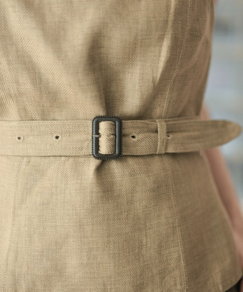 LAULEN（ローレン）の「linen belted bustier /リネンベルト付きビスチェ（その他トップス・レディース・ブラウン/ベージュ・S/M）」の17枚目の写真