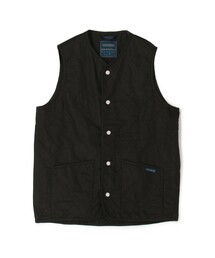LAVENHAM UNWADDED THORNHAM リネンコットン キルティングベスト