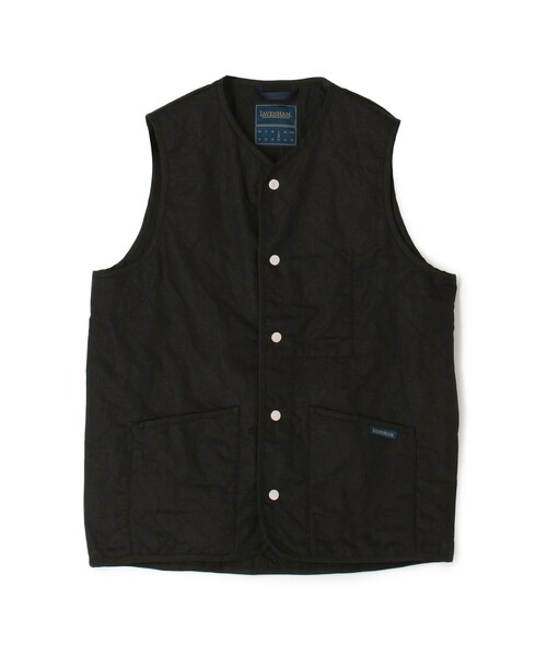 LAVENHAM UNWADDED THORNHAM リネンコットン キルティングベスト LAVENHAM UNWADDED THORNHAM リネンコットン キルティングベスト
