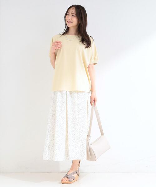 SHOO・LA・RUE(シューラルー)の「【UV/セットアップ可/S-LL】洗濯後しわになりにくい ふんわり涼やか ドット柄フレアスカート(スカート・レディース・ネイビー系5/ホワイト系8・01/02/03/04)」の19枚目の写真