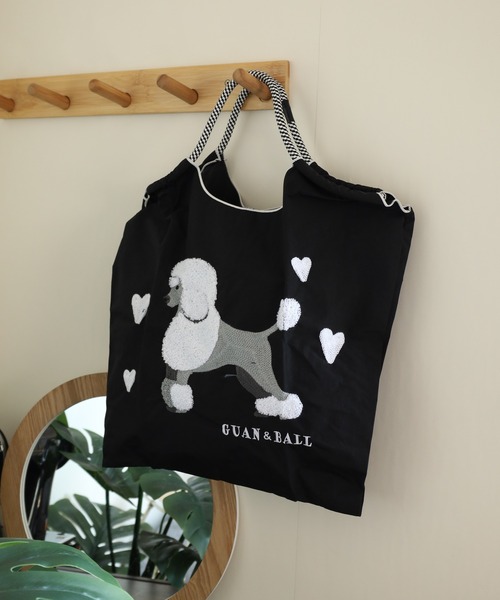 FUNALIVE（ファンアライブ）の「RUCCHE　ドッグ刺繍ナイロンパラコードトートバッグ（トートバッグ・レディース・イエロー系その他/グレー系その他/ブラック系/ベージュ系その他/ベージュ系/グレー系/ブラック系その他・FREE）」の10枚目の写真