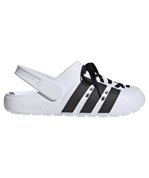 adidas(アディダス)の「adidas アディダス ADILETTE CLOG LACE U アディレッタ クロッグ JR4025 JR4027(サンダル・メンズ・ブラック×ホワイト/ホワイト×ブラック・22.5cm/23.5cm/24.5cm/25.5cm/26.5cm/27.5cm)」の4枚目の写真