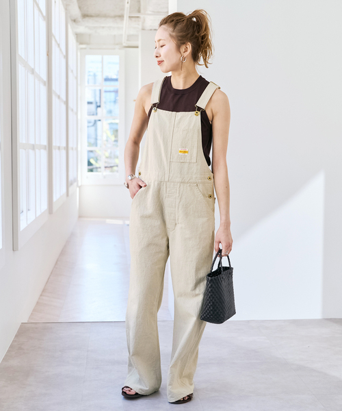 【未使用】PAYDAYサロペットSpick & Span PAY・DAY / ペイデイ 別注コットンリネンオーバーオール（サロペット
