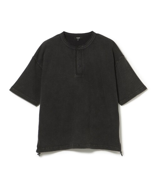 BEAMS HEART(ビームスハート)の「【7/9値下げ】加工 ヘンリーネック ワッフル Tシャツ(ユニセックス)(Tシャツ/カットソー・メンズ・ブラック/ブラウン・SMALL/MEDIUM/LARGE)」の16枚目の写真