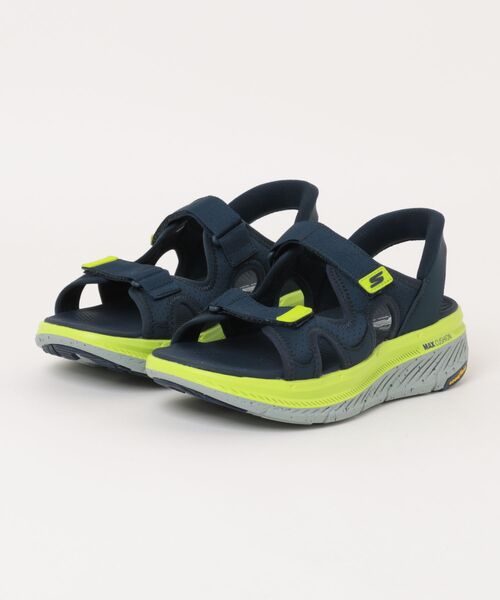 SKECHERS(スケッチャーズ)の「【SKECHERS】MAX CUSHIONING PRE(サンダル・メンズ・ネイビー系/ブラック×グレー・28.0cm/27.0cm/26.0cm/25.0cm)」の2枚目の写真
