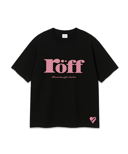 RANDOMOFF(ランダムオフ)の「ROEFF TYPE PLAY DOT OVER FIT T-SHIRT Black(Candy)(Tシャツ/カットソー・レディース・ブラック・LARGE/X-LARGE/SMALL/MEDIUM)」の1枚目の写真