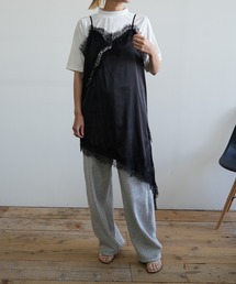 Kotoe（コトエ）の「アシンメトリー サテンレースキャミソール ワンピース（ワンピース）」