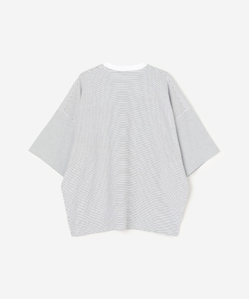 handvaerk(ハンドバーク)の「handvaerk | 60/2 ビッグクルーネックTシャツ STRIPE MEN(Tシャツ/カットソー・メンズ・ホワイト系その他/ブラック系その他・M/L)」の5枚目の写真