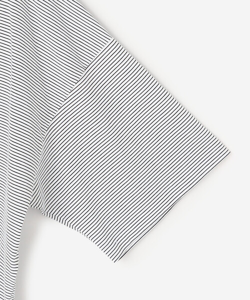 handvaerk(ハンドバーク)の「handvaerk | 60/2 ビッグクルーネックTシャツ STRIPE MEN(Tシャツ/カットソー・メンズ・ホワイト系その他/ブラック系その他・M/L)」の7枚目の写真