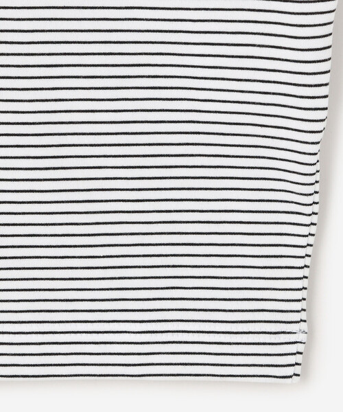 handvaerk(ハンドバーク)の「handvaerk | 60/2 ビッグクルーネックTシャツ STRIPE MEN(Tシャツ/カットソー・メンズ・ホワイト系その他/ブラック系その他・M/L)」の8枚目の写真