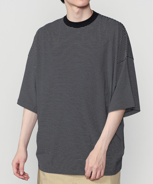 handvaerk(ハンドバーク)の「handvaerk | 60/2 ビッグクルーネックTシャツ STRIPE MEN(Tシャツ/カットソー・メンズ・ホワイト系その他/ブラック系その他・M/L)」の14枚目の写真