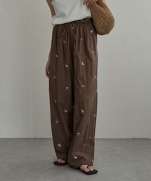 notch.（ノッチ）の「花柄刺繍イージーパンツ（その他パンツ）」