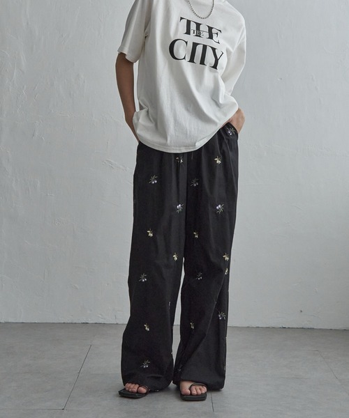 notch.(ノッチ)の「花柄刺繍イージーパンツ(その他パンツ・レディース・ブラウン/ブラック・M/TM)」の17枚目の写真