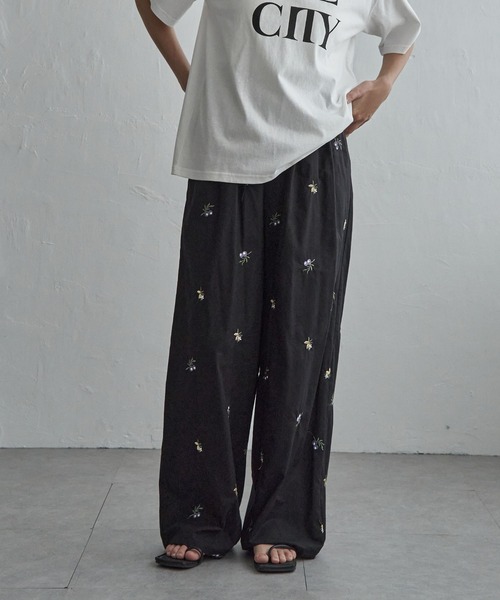 notch.(ノッチ)の「花柄刺繍イージーパンツ(その他パンツ・レディース・ブラウン/ブラック・M/TM)」の19枚目の写真