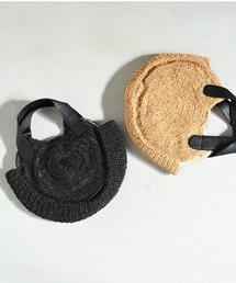 【ペーパー × 羊革】CL3959 HAND＆WORK PAPER WIDE CIRCLE BAG