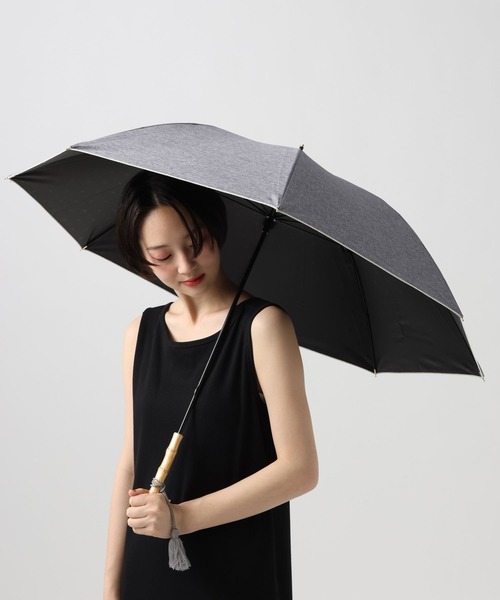 BAYFLOW(ベイフロー)の「BFインナーデザイン晴雨兼用傘55cm(長傘・レディース・グレー/ライトグレー/チャコール・0)」の3枚目の写真