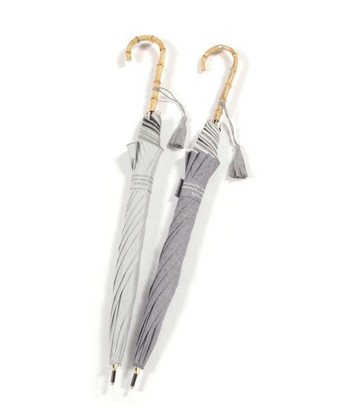 BAYFLOW(ベイフロー)の「BFインナーデザイン晴雨兼用傘55cm(長傘・レディース・グレー/ライトグレー/チャコール・0)」の10枚目の写真