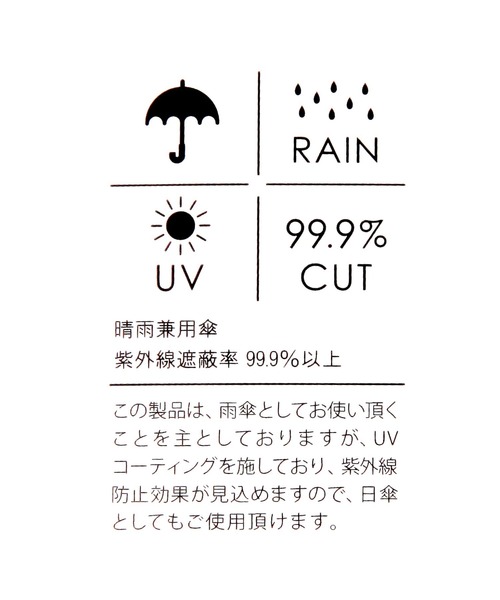 BAYFLOW(ベイフロー)の「BFインナーデザイン晴雨兼用傘55cm(長傘・レディース・グレー/ライトグレー/チャコール・0)」の22枚目の写真