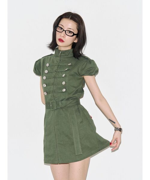 jouetie（ジュエティ）の「【Xバズアイテム！】ナポレオンミニワンピース　夏服（ワンピース・レディース・ブルー/カーキ/ブラック・FREE）」の11枚目の写真