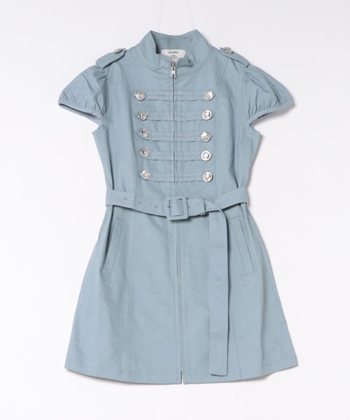 jouetie（ジュエティ）の「【Xバズアイテム！】ナポレオンミニワンピース　夏服（ワンピース・レディース・ブルー/カーキ/ブラック・FREE）」の4枚目の写真