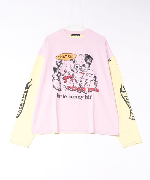 Little sunny bite（リトルサニーバイト）の「littlesunnybite/リトルサニーバイト/lovely big tee（Tシャツ/カットソー・レディース・ブラック/その他24/ホワイト・S/M）」の17枚目の写真