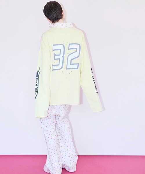 Little sunny bite（リトルサニーバイト）の「littlesunnybite/リトルサニーバイト/lovely big tee（Tシャツ/カットソー・レディース・ブラック/その他24/ホワイト・S/M）」の14枚目の写真
