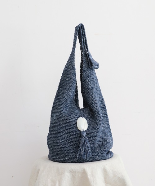 NOMBRE IMPAIR(ノンブルアンペール)の「【ANAN'S】パールフリンジクロシェBAG(ショルダーバッグ・レディース・シルバー/ゴールド・FREE)」の1枚目の写真