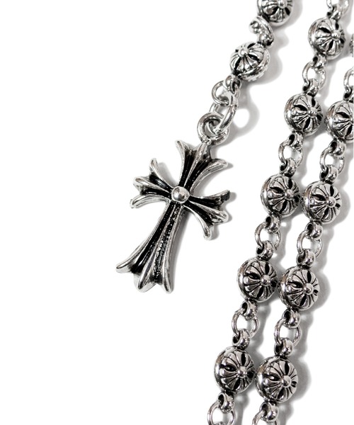 GALLIS ADDICTION(ガリスアディクション)の「GA Cross Ball Wallet Chain(ウォレットチェーン・メンズ・シルバー・FREE)」の2枚目の写真