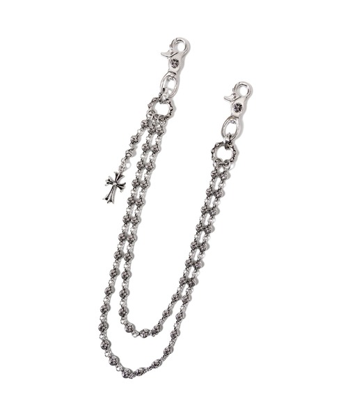 GALLIS ADDICTION(ガリスアディクション)の「GA Cross Ball Wallet Chain(ウォレットチェーン・メンズ・シルバー・FREE)」の4枚目の写真