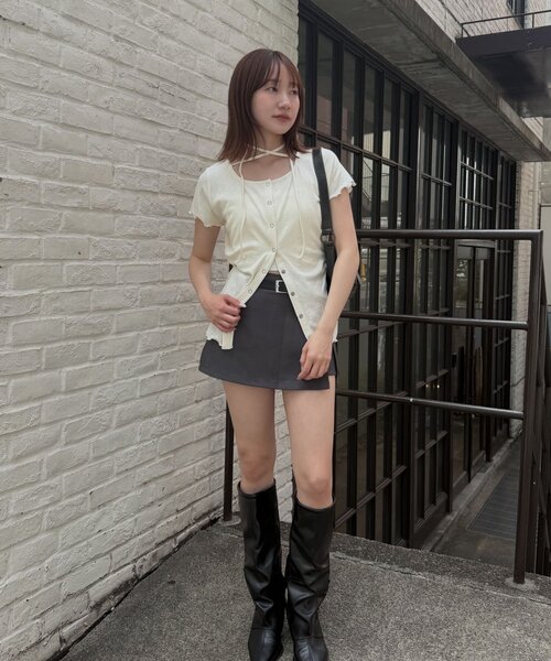 mline（エムライン）の「[mline]ベルト付きスカート（スカート・レディース・グレー・SMALL/MEDIUM/LARGE）」の4枚目の写真