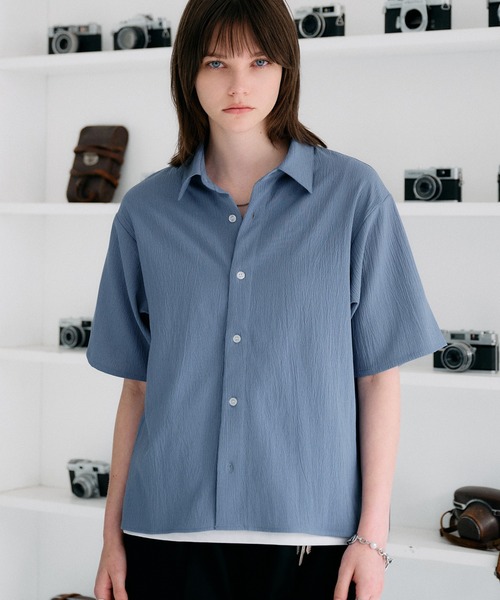 SELLE GLANT(セレグランテ)の「ASSORTED DESIGN REGULAR SHIRT / アソートデザインレギュラーシャツ(シャツ/ブラウス・メンズ・ブラック/ブルーグリーン/ブルー/チャコールグレー/オフホワイト・LARGE/SMALL/MEDIUM)」の1枚目の写真