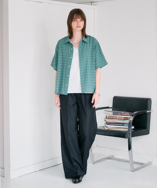 SELLE GLANT(セレグランテ)の「ASSORTED DESIGN REGULAR SHIRT / アソートデザインレギュラーシャツ(シャツ/ブラウス・メンズ・ブラック/ブルーグリーン/ブルー/チャコールグレー/オフホワイト・LARGE/SMALL/MEDIUM)」の14枚目の写真