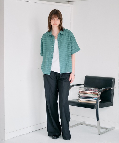 SELLE GLANT(セレグランテ)の「ASSORTED DESIGN REGULAR SHIRT / アソートデザインレギュラーシャツ(シャツ/ブラウス・メンズ・ブラック/ブルーグリーン/ブルー/チャコールグレー/オフホワイト・LARGE/SMALL/MEDIUM)」の15枚目の写真