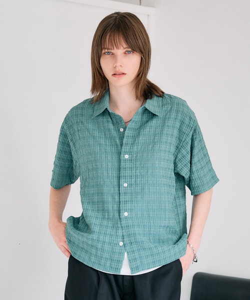 SELLE GLANT(セレグランテ)の「ASSORTED DESIGN REGULAR SHIRT / アソートデザインレギュラーシャツ(シャツ/ブラウス・メンズ・ブラック/ブルーグリーン/ブルー/チャコールグレー/オフホワイト・LARGE/SMALL/MEDIUM)」の6枚目の写真