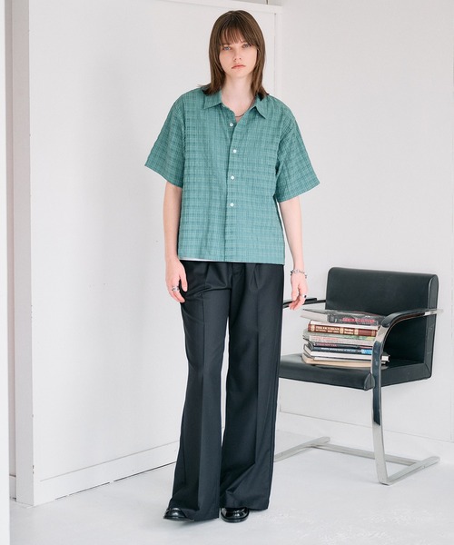 SELLE GLANT(セレグランテ)の「ASSORTED DESIGN REGULAR SHIRT / アソートデザインレギュラーシャツ(シャツ/ブラウス・メンズ・ブラック/ブルーグリーン/ブルー/チャコールグレー/オフホワイト・LARGE/SMALL/MEDIUM)」の19枚目の写真