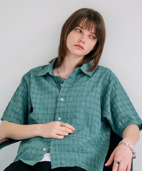 SELLE GLANT(セレグランテ)の「ASSORTED DESIGN REGULAR SHIRT / アソートデザインレギュラーシャツ(シャツ/ブラウス・メンズ・ブラック/ブルーグリーン/ブルー/チャコールグレー/オフホワイト・LARGE/SMALL/MEDIUM)」の12枚目の写真