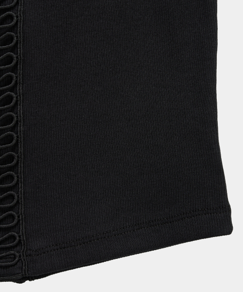 ETRE AU SOMMET(エトレオソメ)の「Crochet Point Short Sleeve (Black)(Tシャツ/カットソー・レディース・ブラック・FREE)」の11枚目の写真