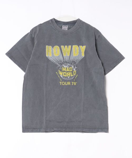 yield(イールド)の「【HOUSTON】ヒューストン PIGMENT PRINT TEE (HOWDY) ピグメントプリント半袖Tシャツ(Tシャツ/カットソー・メンズ・ホワイト/モカ/ネイビー/マスタード・L/XL/M)」の22枚目の写真