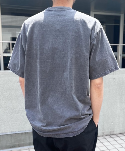 yield(イールド)の「【HOUSTON】ヒューストン PIGMENT PRINT TEE (HOWDY) ピグメントプリント半袖Tシャツ(Tシャツ/カットソー・メンズ・ホワイト/モカ/ネイビー/マスタード・L/XL/M)」の15枚目の写真