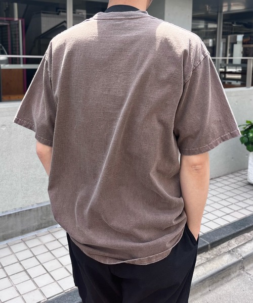 yield(イールド)の「【HOUSTON】ヒューストン PIGMENT PRINT TEE (HOWDY) ピグメントプリント半袖Tシャツ(Tシャツ/カットソー・メンズ・ホワイト/モカ/ネイビー/マスタード・L/XL/M)」の11枚目の写真