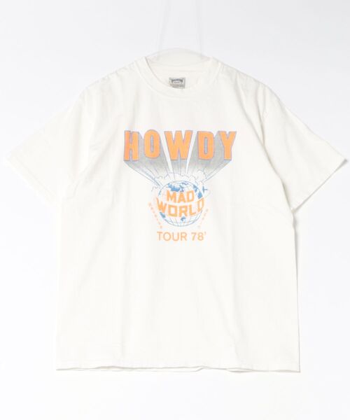 yield(イールド)の「【HOUSTON】ヒューストン PIGMENT PRINT TEE (HOWDY) ピグメントプリント半袖Tシャツ(Tシャツ/カットソー・メンズ・ホワイト/モカ/ネイビー/マスタード・L/XL/M)」の19枚目の写真
