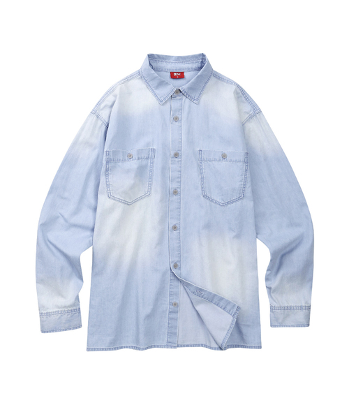 DESIRED(デシレッド)の「ライトウェイトデニムシャツ-FASK5401B0D(シャツ/ブラウス・レディース・ライトブルー・MEDIUM/LARGE/X-LARGE)」の1枚目の写真