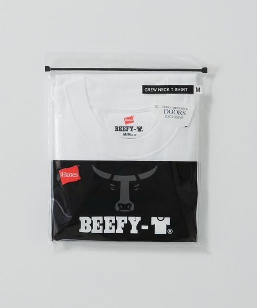 HANES(ヘインズ)の「『別注』HANES×DOORS BEEFY-T DOORS FIT SHORT-SLEEVE(Tシャツ/カットソー・メンズ・ホワイト/ブラック/ブルー/グレー/ブラウン/ネイビー・LARGE/MEDIUM/XXXL/XX-LARGE/X-LARGE)」の14枚目の写真