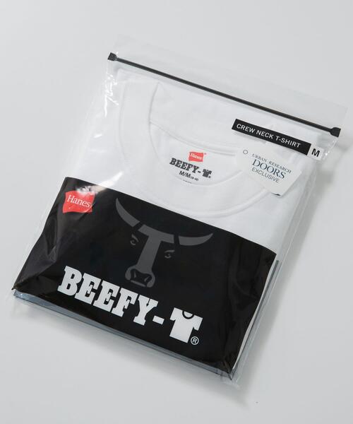 HANES(ヘインズ)の「『別注』HANES×DOORS BEEFY-T DOORS FIT SHORT-SLEEVE(Tシャツ/カットソー・メンズ・ホワイト/ブラック/ブルー/グレー/ブラウン/ネイビー・LARGE/MEDIUM/XXXL/XX-LARGE/X-LARGE)」の15枚目の写真