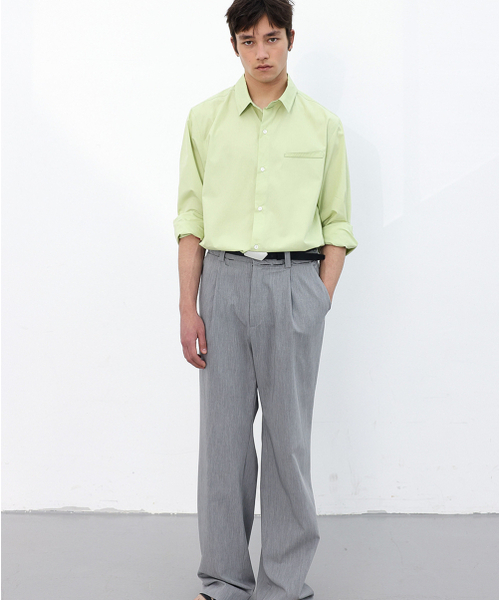 ANYTIME LOREAK（エニタイムロレーク）の「FREESIA BLOOM SHIRT - LIME（シャツ/ブラウス・メンズ・ライム・MEDIUM/LARGE）」の2枚目の写真