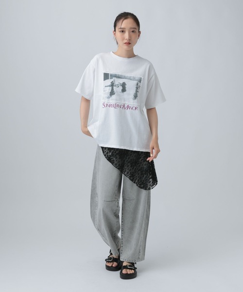 LEPSIM(レプシィム)の「マルチWレイヤードレース 672192(バンダナ/スカーフ・レディース・ブラック/オフホワイト/ホワイト・ONE SIZE)」の19枚目の写真