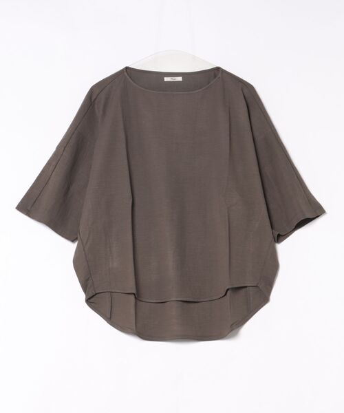 Jines(ジネス)の「ナチュラルスムース7分袖トップス(Tシャツ/カットソー・レディース・ブルー/チャコールグレー/ベージュ/ホワイト・38)」の10枚目の写真