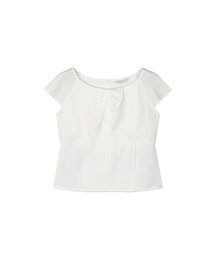 Yuje（ユジェ）の「FRONT WRAP BLOUSE (4color, 2size)（シャツ/ブラウス）」
